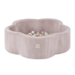 Pluusi pesa Dry Flower Pool , 95x30, heleroosa, premium corduroy, Floral Fun Zone, 200 palli: pärl, heleroosa pärl, kuldne