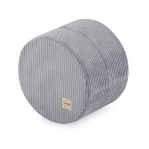 PLUSH NEST ümmargune pouffe 40x30 cm, hall, premium corduroy - pilt 4
