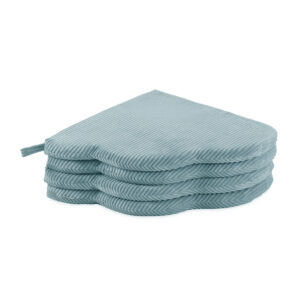 PLUSH NEST lillematt, 115x115x5cm, sinine, premium corduroy, kohev lillematt. - pilt 4