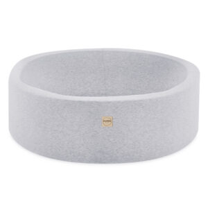 PLUSH NEST Mänguväljak 3 elementi + kuiv bassein 90x30 (+200 palli: pärl, hõbedane, helesinine), helehall, smart - pilt 4