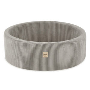 PLUSH NEST Mänguväljak 3 elementi + kuiv bassein 90x30 (+200 palli: pärl, kuld, kollane), beež, premium corduroy - pilt 4