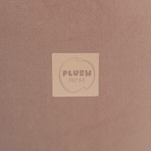 PLUSH NEST Beige 90x30 bassein pallidega, samet, ümmargune 200 palli: pärl, läbipaistev, kuldne - pilt 7