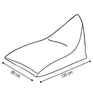 PLUSH NEST, pouffe kott, 120x80 cm, roheline, premium corduroy - pilt 3