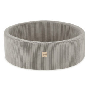 PLUSH NEST Mänguväljak Kuivbassein 90x30 + samm (+200 palli: pärl, kuld, kollane), beež, premium corduroy - pilt 5