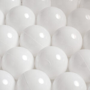Dry pool ball, 6 cm, white, 50 pcs