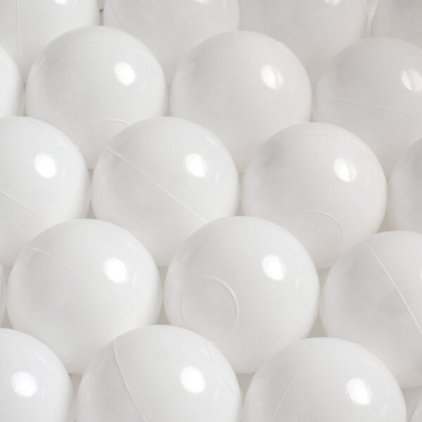 Dry pool ball, 6 cm, white, 50 pcs