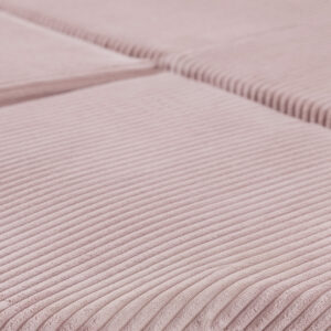 PLUSH NEST lillematt, 115x115x5cm, heleroosa, premium corduroy, kohev lillekate - pilt 5