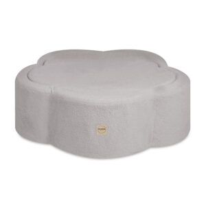 PLUSH NEST Dry flower pool with mat, 95x30 cm, grey lamb - pilt 5
