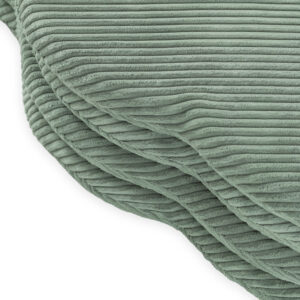 PLUSH NEST lillematt, 115x115x5cm, roheline, premium corduroy, kohev lillematt. - pilt 7