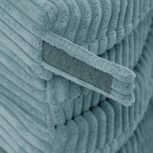 PLUSH NEST lillematt, 115x115x5cm, sinine, premium corduroy, kohev lillematt. - pilt 9