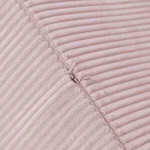 PLUSH NEST ümmargune puff 40x30 cm, heleroosa, premium corduroy - pilt 6