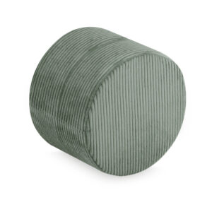 PLUSH NEST ümmargune puff 40x30 cm, roheline, premium corduroy - pilt 5