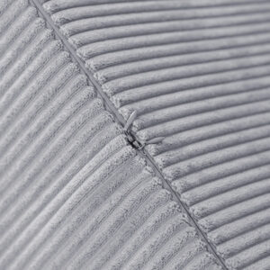 PLUSH NEST ümmargune pouffe 40x30 cm, hall, premium corduroy - pilt 6
