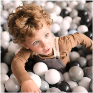 Dry pool balls, 6 cm, set of 200: pearl, transparent, silver - pilt 5