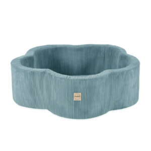 PLUSH NEST Dry flower bassein, 95x30, sinine, premium corduroy, Floral Fun Zone, 200 palli: pearl, pearl mint, silver - pilt 5