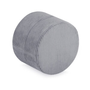 PLUSH NEST ümmargune pouffe 40x30 cm, hall, premium corduroy - pilt 5