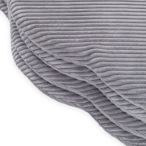 PLUSH NEST lillematt, 115x115x5cm, hall, premium corduroy, kohev lillematt - pilt 7