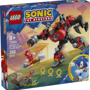 LEGO Sonic Knuckles vs. dr Eggman egg crusher robot