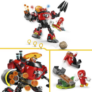 LEGO Sonic Knuckles vs. dr Eggman egg crusher robot - Image 3
