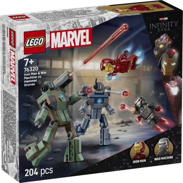 LEGO Super Heroes Iron Man ja Sõjamasin vs. haamerdroonid