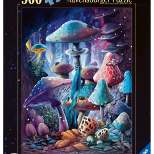 Ravensburger pimedas helendav pusle 500 tk: seened kuuvalguses