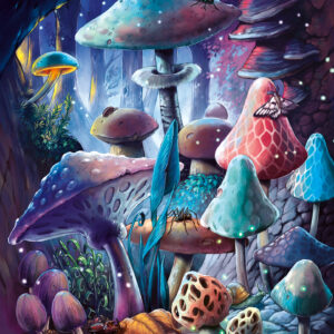 Ravensburger pimedas helendav pusle 500 tk: seened kuuvalguses - pilt 2