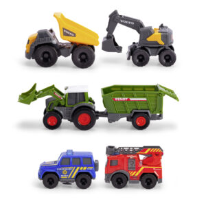 Dickie Toys mänguautode komplekt – 5 erinevat - pilt 3
