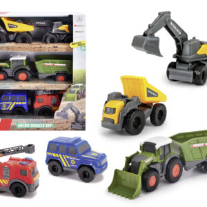 Dickie Toys mänguautode komplekt – 5 erinevat - pilt 5