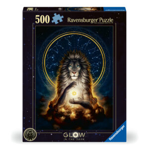 Ravensburger pimedas helendav pusle 500 tk: lõvi
