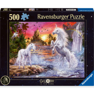 Ravensburger pimedas helendav pusle 500 tk: ükssarvikud jõe ääres