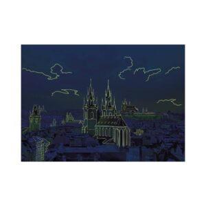 Dino neoonpusle 1000 tk: vaade Praha lossile - pilt 2