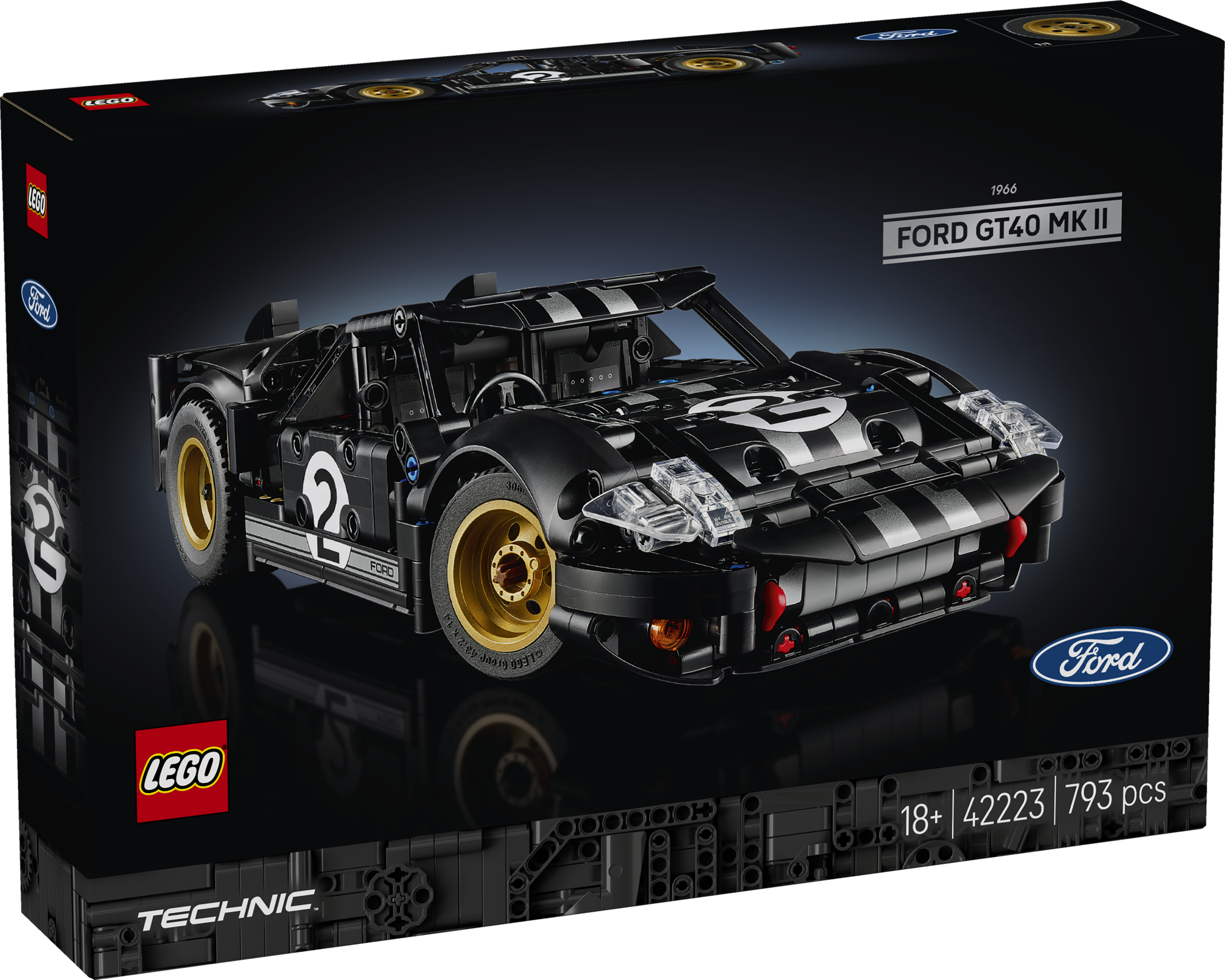 LEGO Technic 1966 FORD GT40 MKII võidusõiduauto