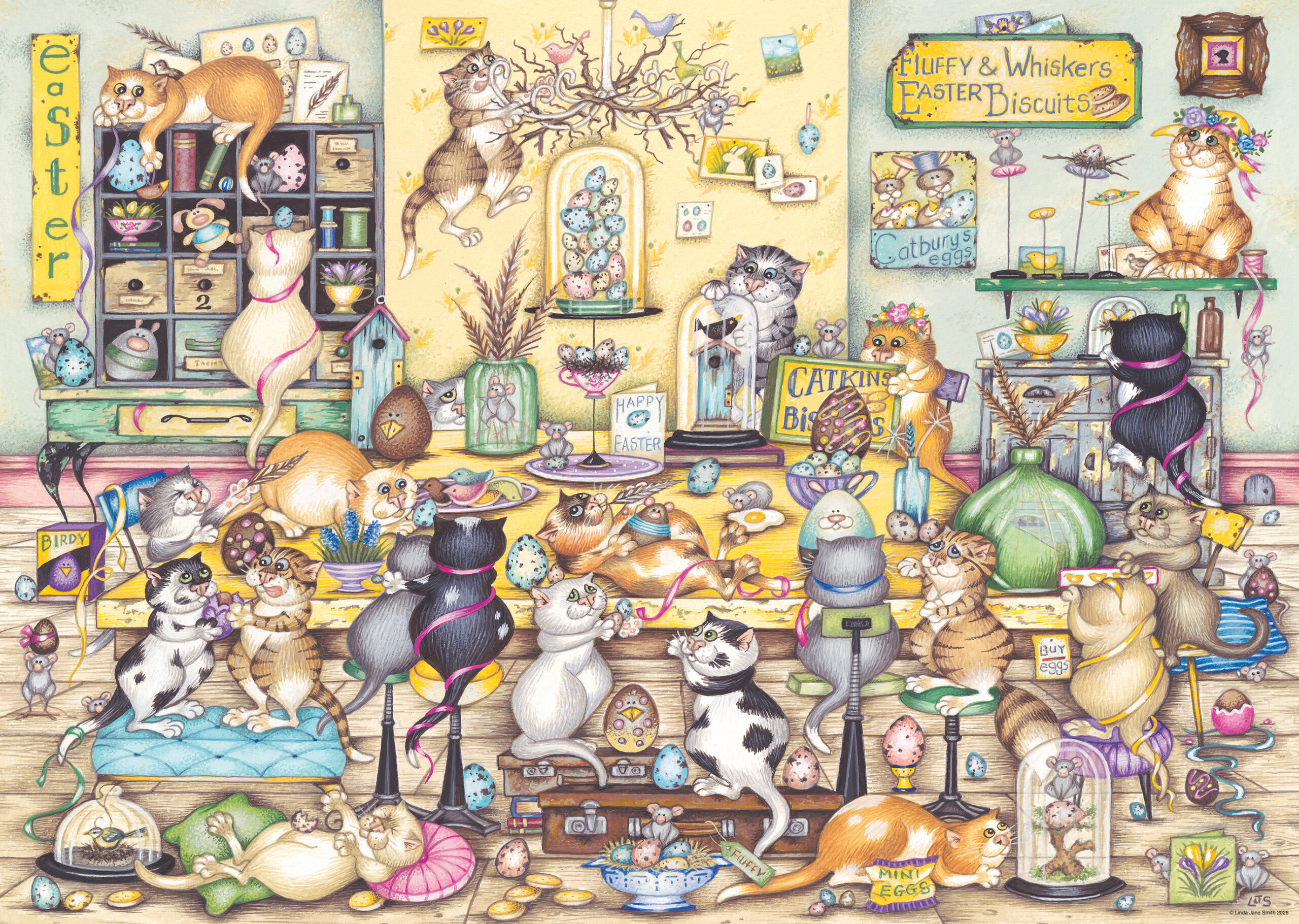 Ravensburger pusle 1000 tk: kasside munadepüha - Image 2
