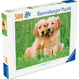 Ravensburger pusle 500 tk: kuldsed retriiverid