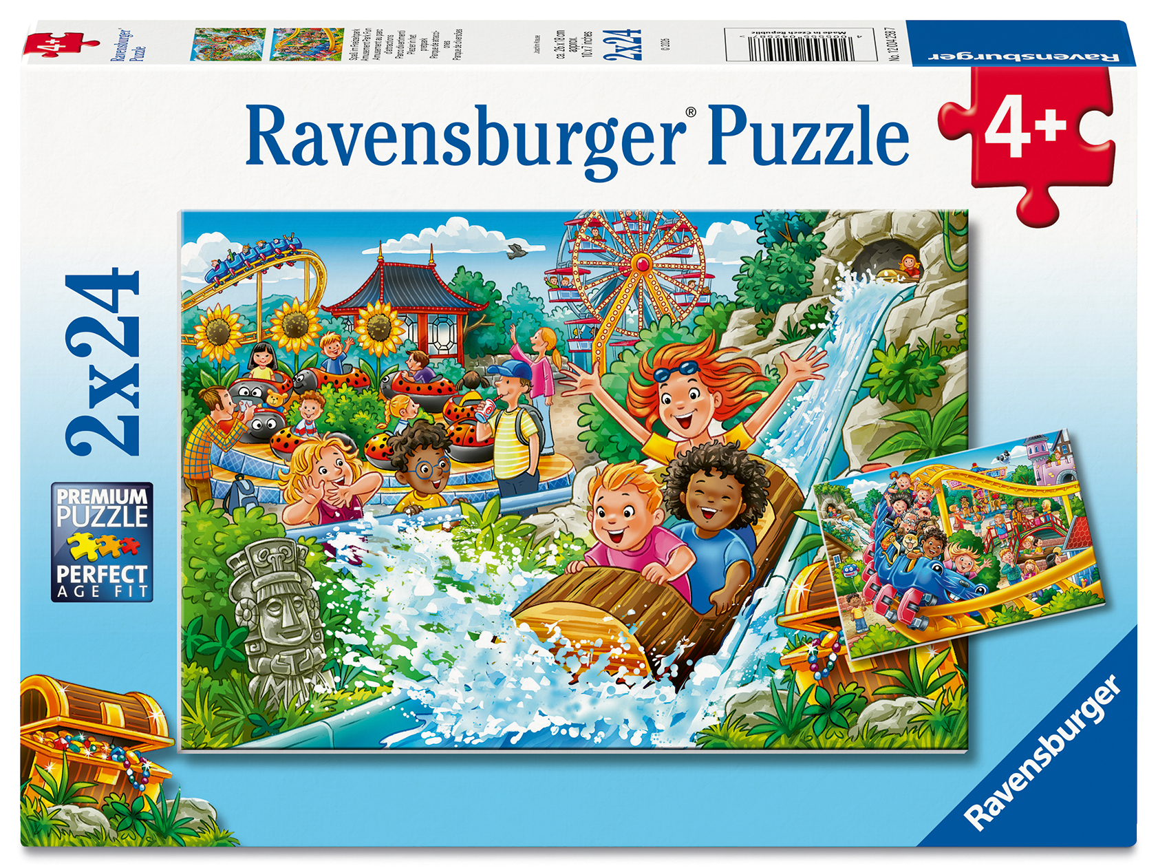 Ravensburger pusle 2x24 tk: lõbustuspark