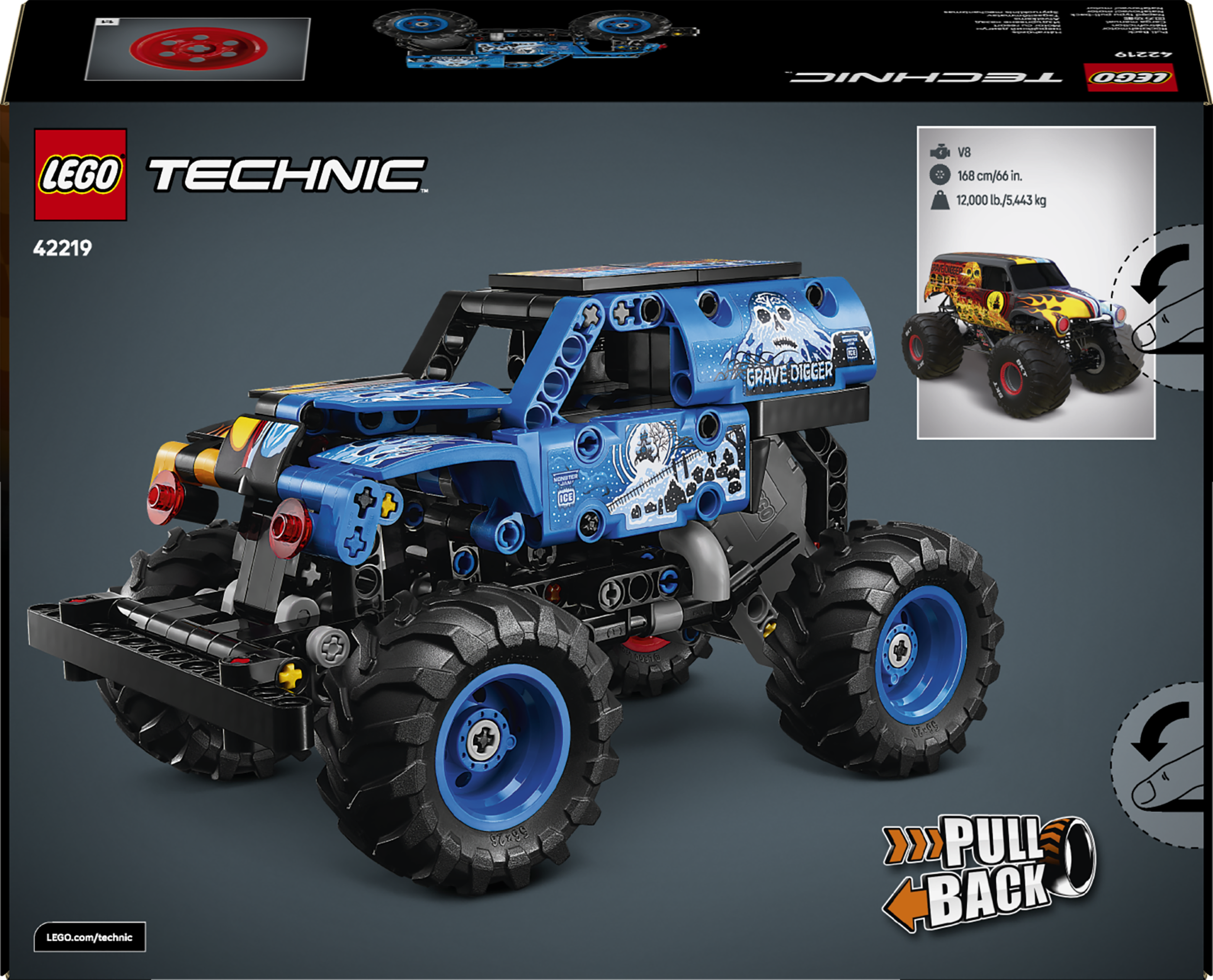 LEGO Technic Monster Jam Grave Digger tuli ja jää - Image 5