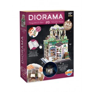 Buki dioraam: miniatuurne 3D lillepood
