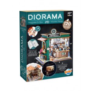 Buki dioraam: miniatuurne 3D kohvik