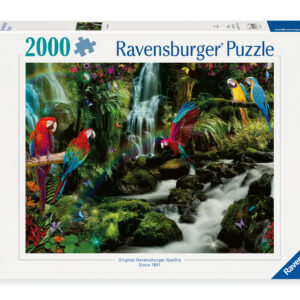 Ravensburger pusle 2000 tk: Värvilised papagoid džunglis